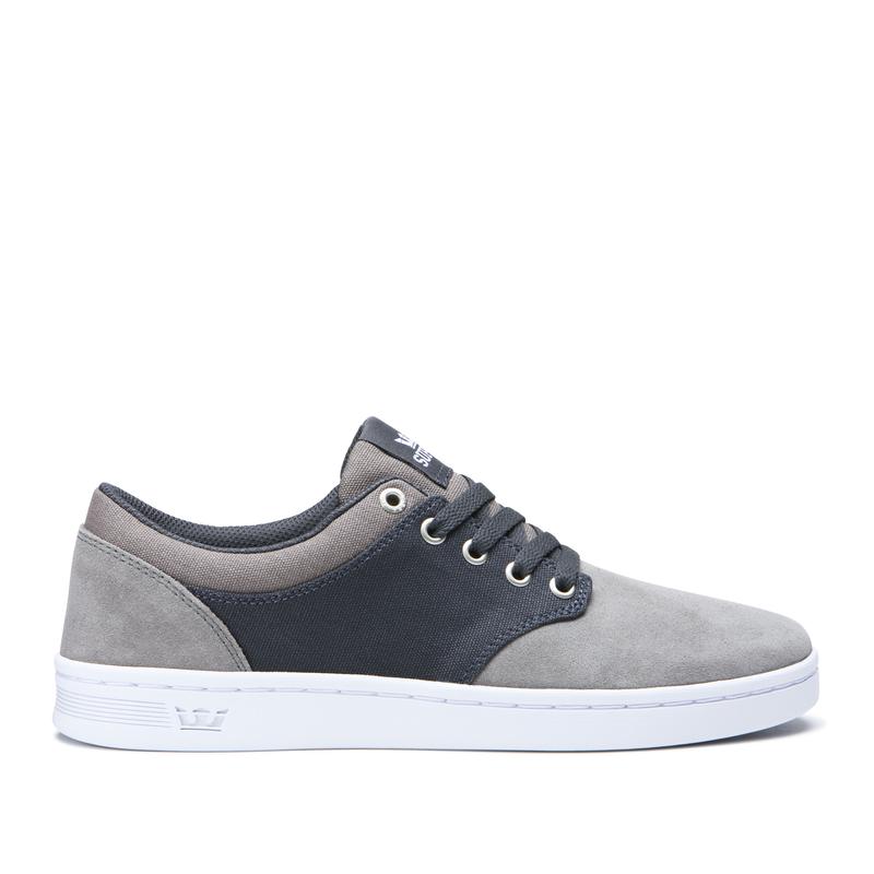 Buty Supra CHINO COURT - Sneakersy Niskie Męskie - Szare / Granatowe (EVNL-94365)